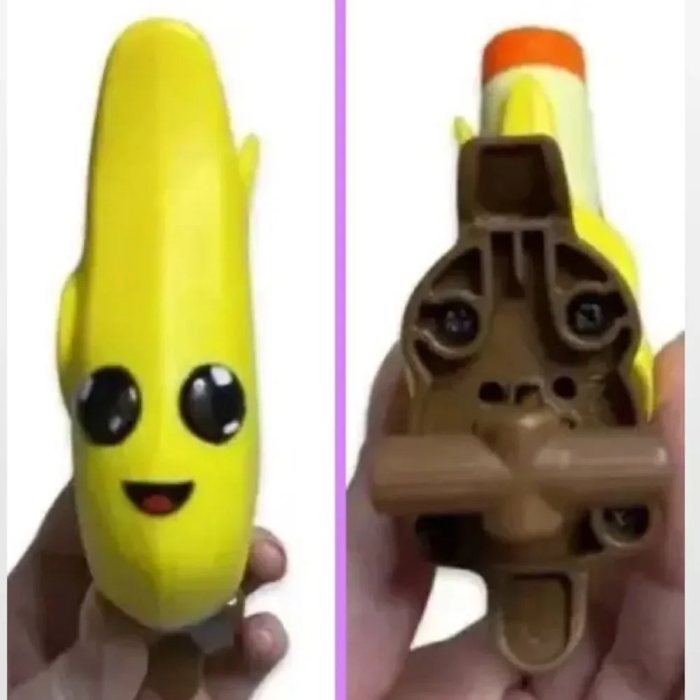 New Hasbro Nerf Toy Gun Fortnite Micro Peely Banana Yellow Kid Dart Blaster NWT